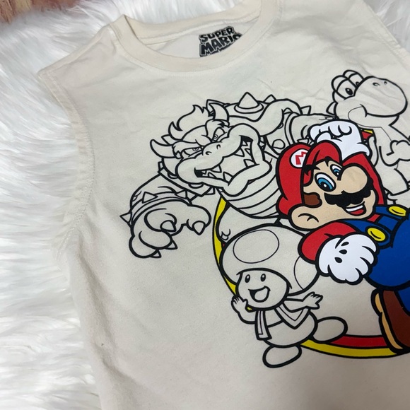 Super Mario Sleeveless Tank Top Youth Boy Size 6/7 - Picture 7 of 12